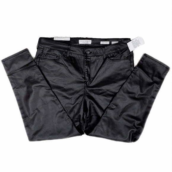 NWT Sanctuary Blk Coated Skinny Jeans 16 + Hoodie - Picture 6 of 13